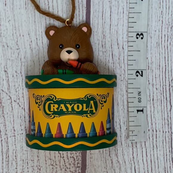 Vintage Crayola Teddy Bear Christmas Tree Ornament by Binney & Smith Inc. 1992 - Picture 12 of 13